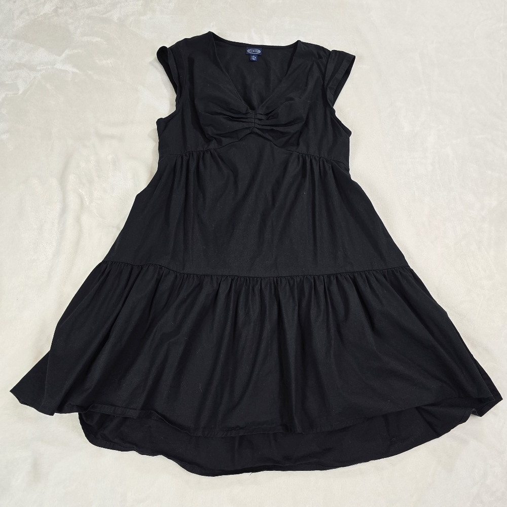 Scoop Women's V-Neck Poplin Mini Dress L 12-14